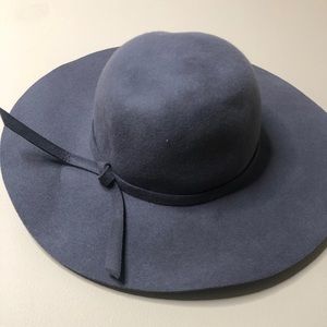 Wet Seal Grey Suede Sun Hat NWT